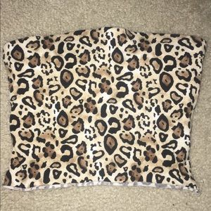 Cheetah print tube top